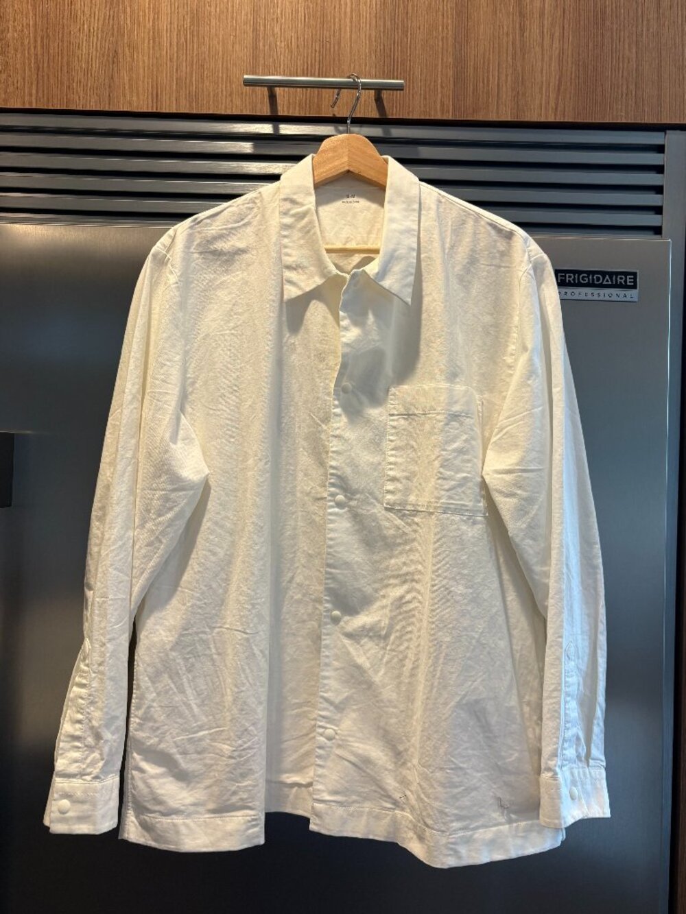 Muji Brand New (no tags) Mens S/M White 100% Cotton Shirt/Jacket